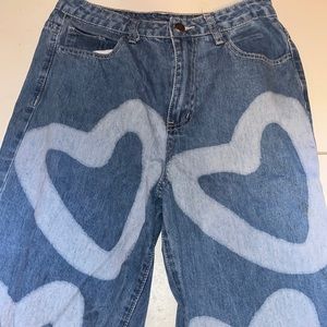 baggy heart pants